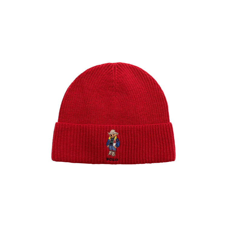 Polo Ralph Lauren Solid Holiday Bear Beanie 'Red'