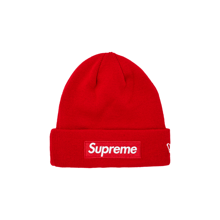 Supreme x New Era Box Logo Beanie 'Red'