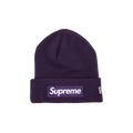 Supreme x New Era Box Logo Beanie 'Dark Purple'