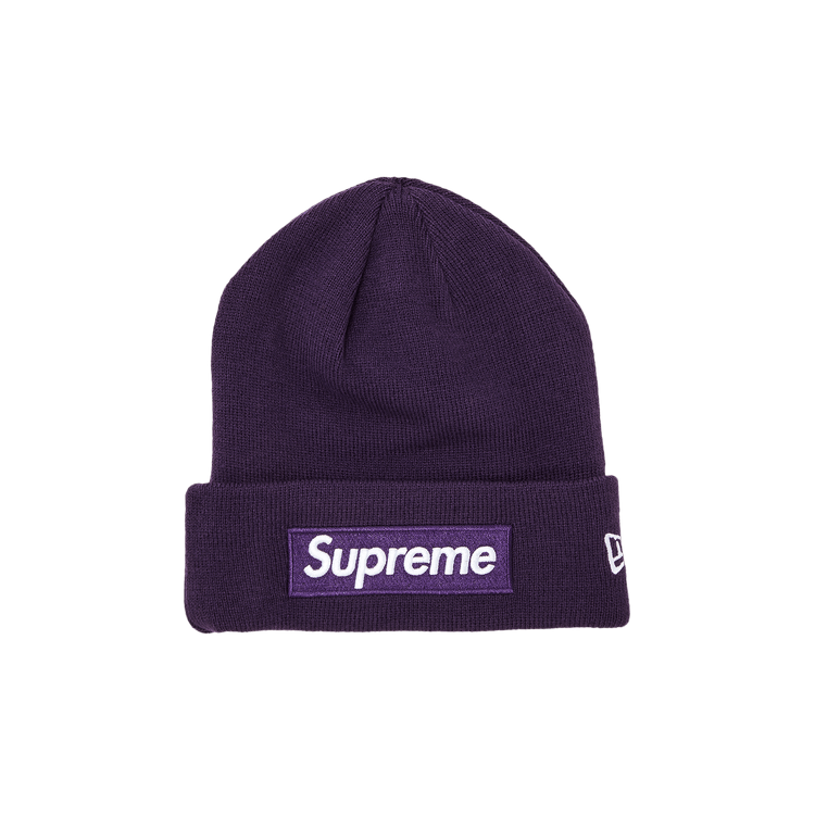Supreme x New Era Box Logo Beanie 'Dark Purple'