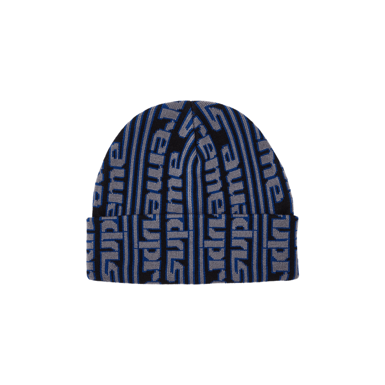 Supreme Vertical Logo Beanie 'Black'