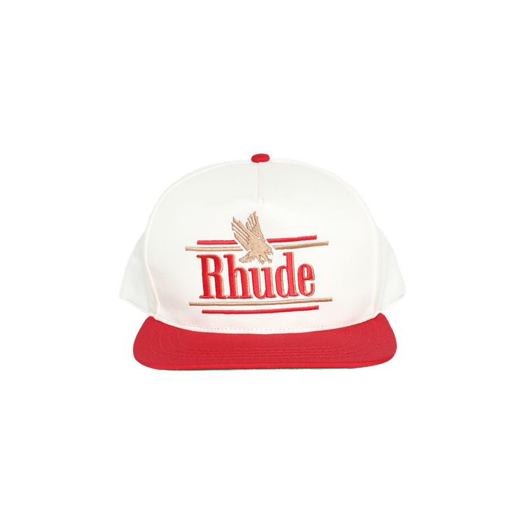 Rhude Rossa Structured Hat 'Ivory/Red'