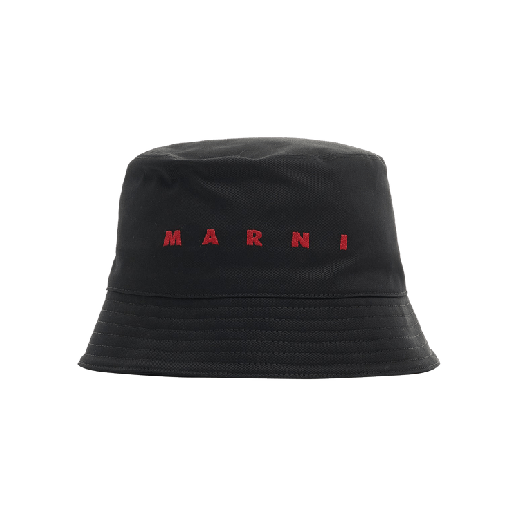 Marni Logo Bucket Hat II 'Black'