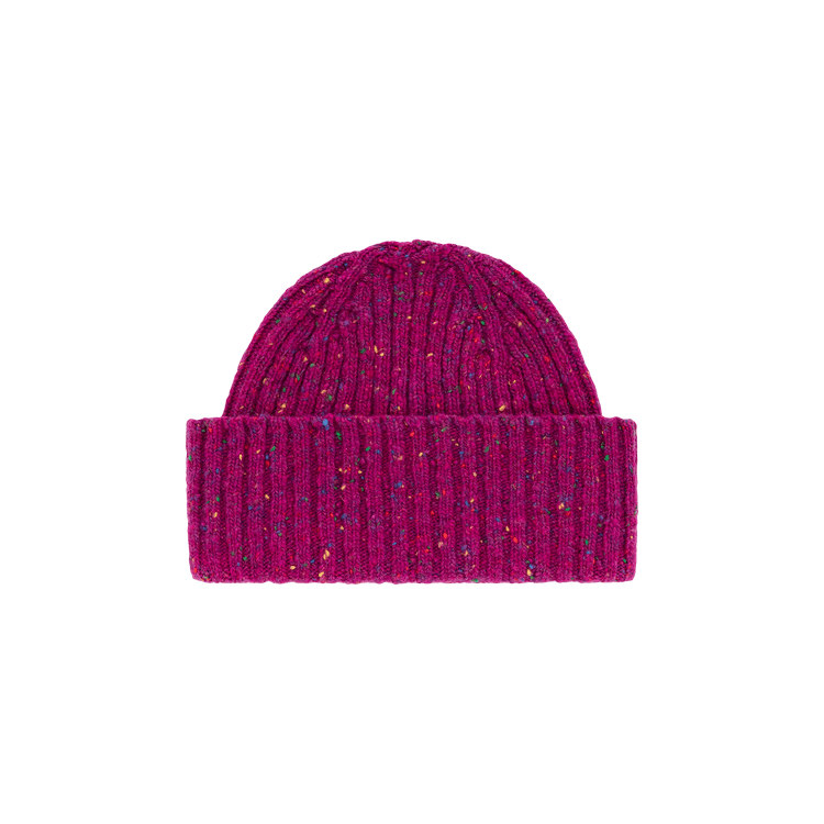 Aimé Leon Dore x Drake's Donegal Ribbed Knit Beanie 'Fuschia'