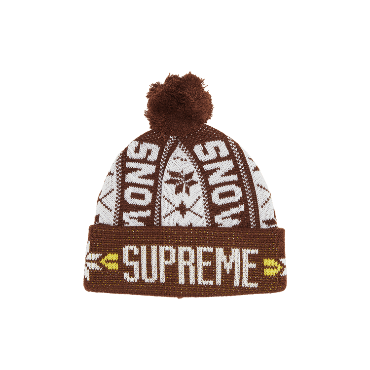 Supreme Snow Beanie 'Brown'