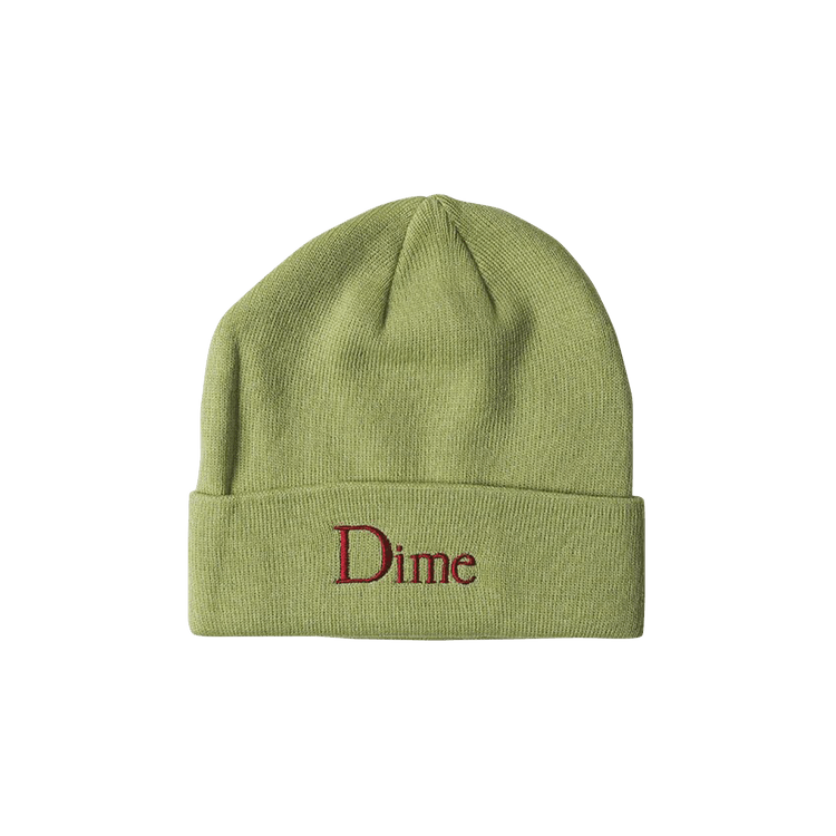 Dime Classic Wool Fold Beanie 'Lime'