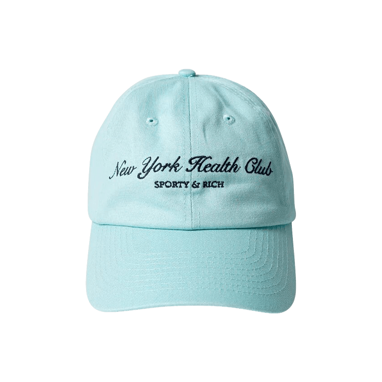 Sporty & Rich NY Health Club Embroidered Cap 'Blue'