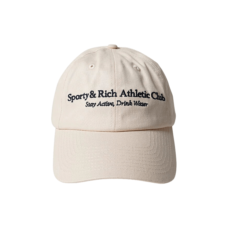 Sporty & Rich Athletic Club Cap 'Cream/Navy'
