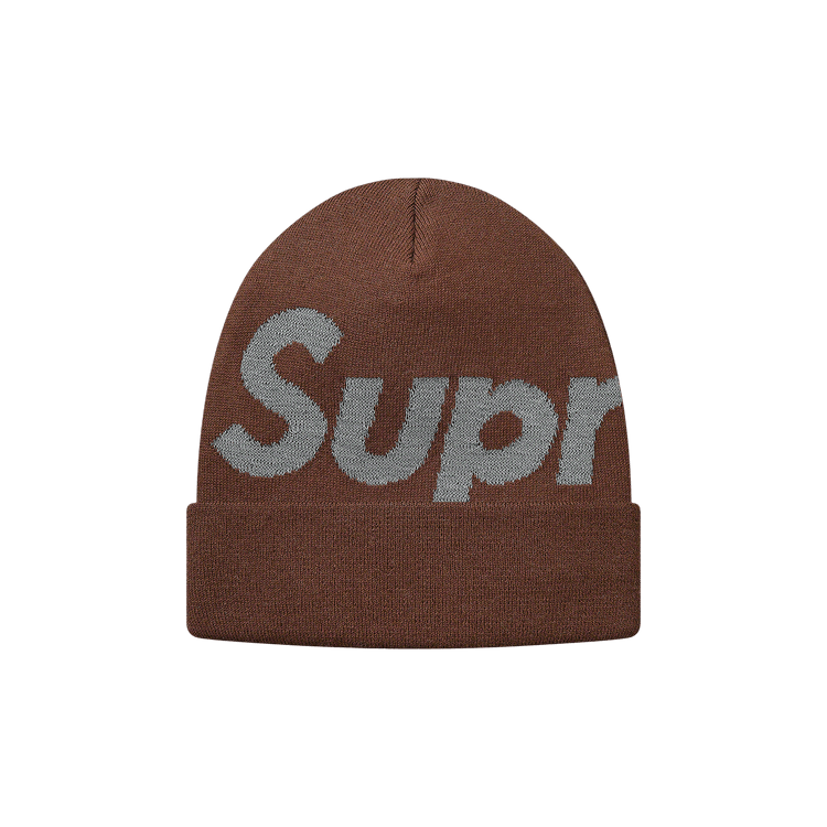 Supreme Big Logo Beanie 'Brown'