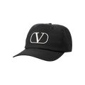 Valentino Logo Cap 'Black/Ivory'