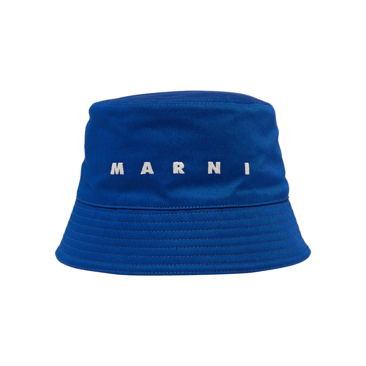 Marni Gabardine Bucket Hat 'Mazarine Blue'