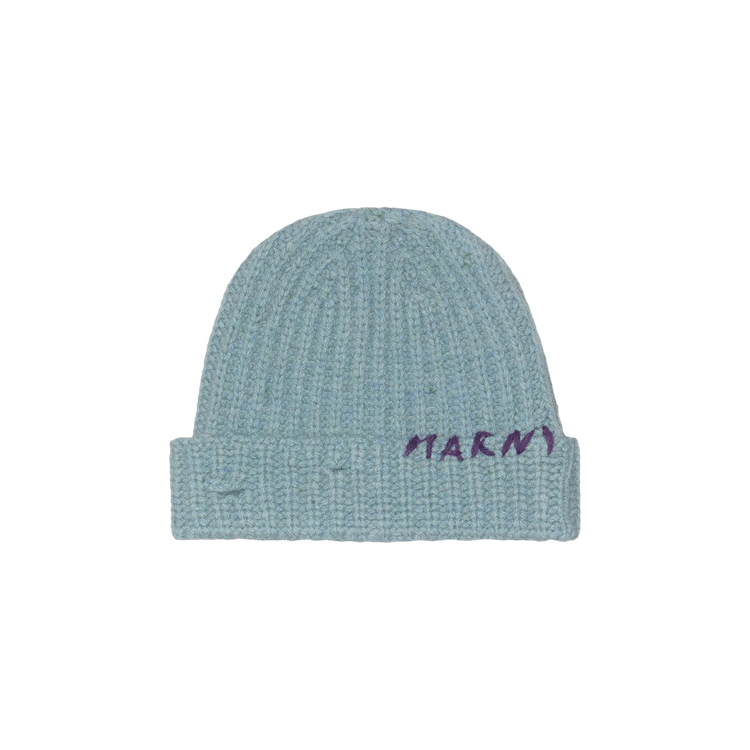 Marni Shetland Mending Beanie 'Smoke Blue'