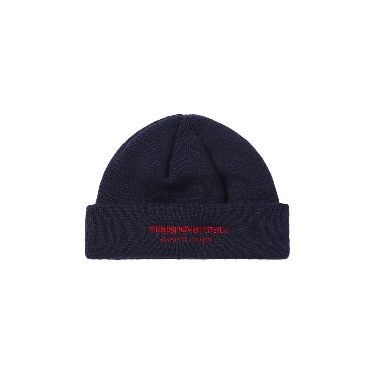 thisisneverthat T-Logo Short Beanie 'Navy'