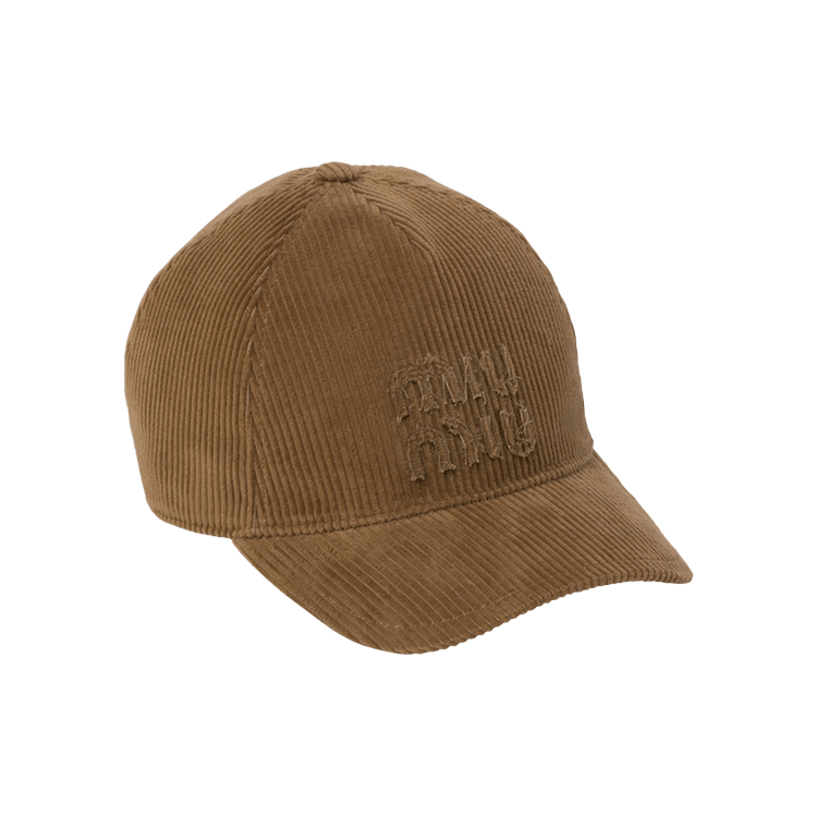 Miu Miu Corduroy Cap 'Cannella'