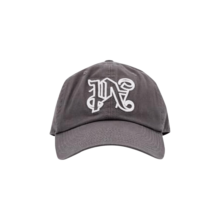 Palm Angels Monogram Cap 'Dark Grey/White'