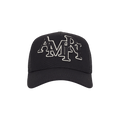 Amiri Staggered Logo Trucker 'Black/Alabaster'