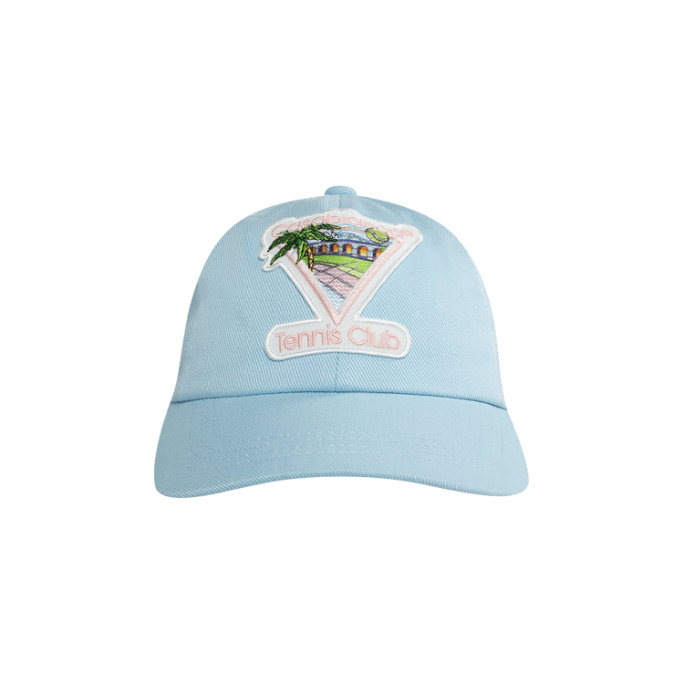 Casablanca Tennis Club Icon Embroidered Cap 'White'