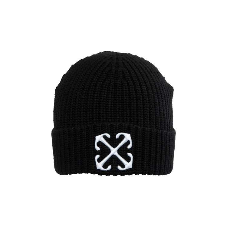 Off-White Arrow Ribbed Beanie 'Black/White'