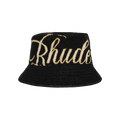 Rhude Script Bucket Hat 'Black/Cream'