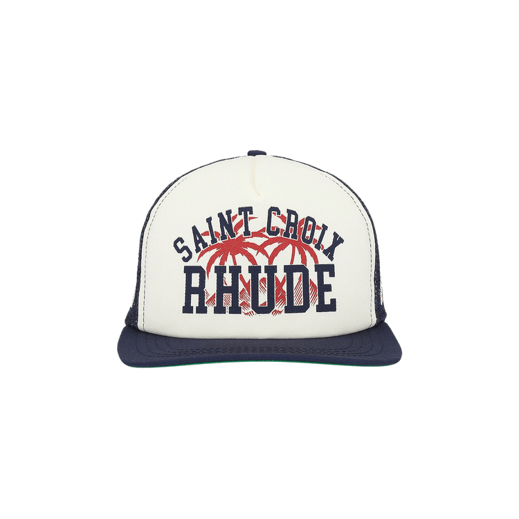 Rhude Saint Croix Trucker Hat 'Navy/Ivory'