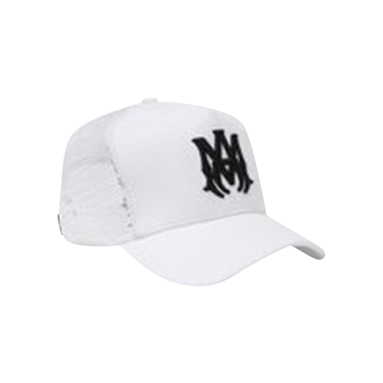 Amiri Logo Trucker Hat 'White/Black'