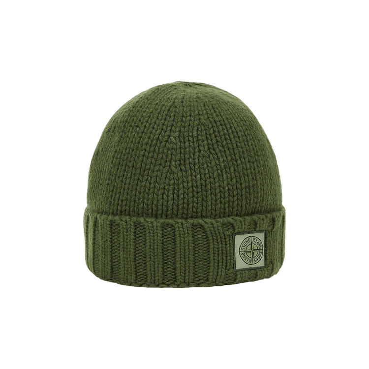 Stone Island Knitted Beanie 'Olive'