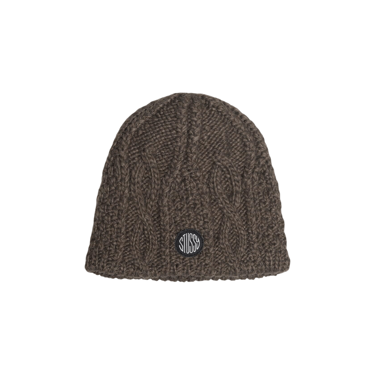 Stussy Cable Knit Skullcap Beanie 'Brown'
