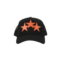 Amiri 3 Star Trucker Hat 'Black/Orange'