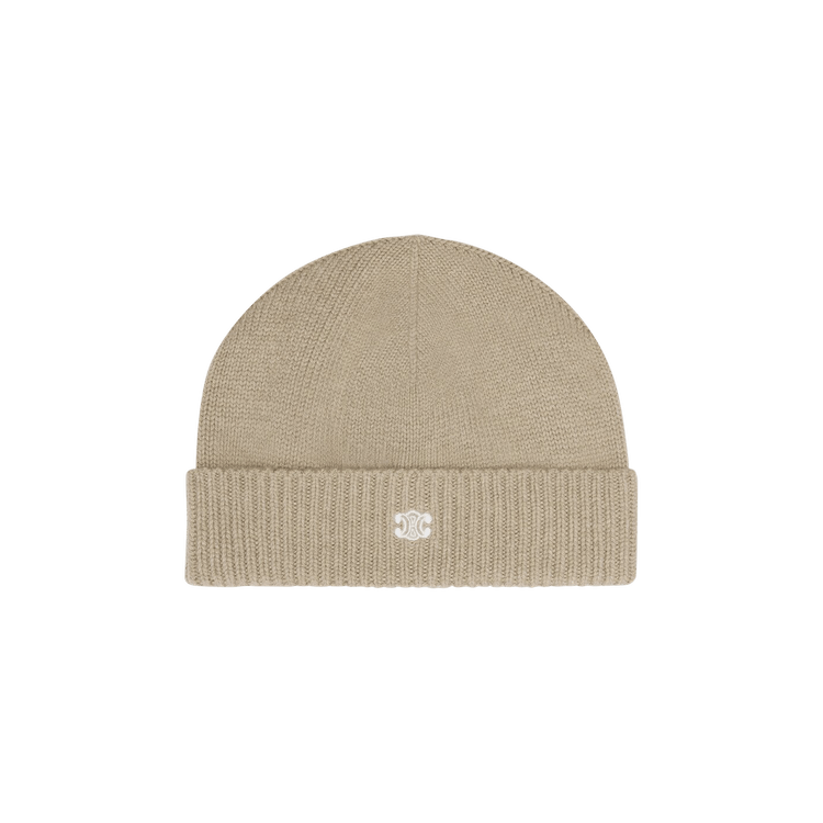 CELINE Bonnet Brode Triomphe 'Sand'