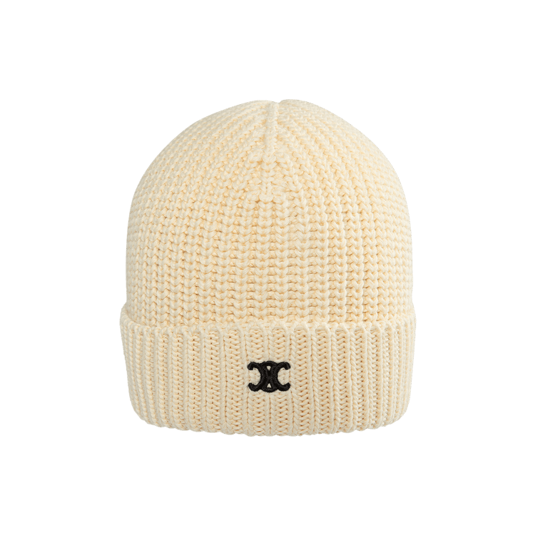 CELINE Bonnet Triomphe 'Off White'