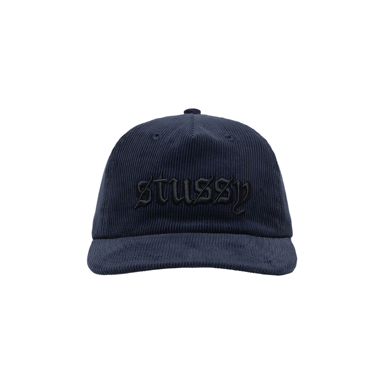 Stussy Mid-Depth Old English Snapback 'Navy'