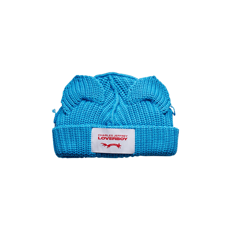 Charles Jeffrey Loverboy Chunky Ears Beanie 'Blue'