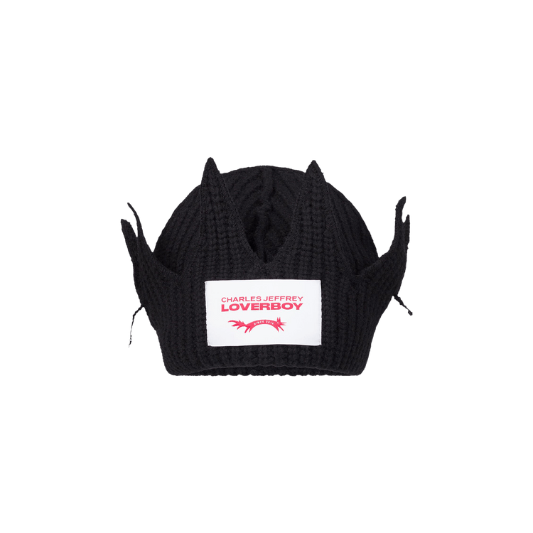 Charles Jeffrey Loverboy Chunky Crown Beanie 'Black'