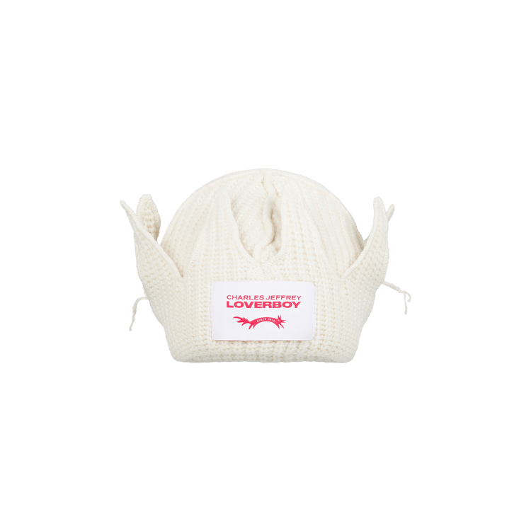 Charles Jeffrey Loverboy Chunky Crown Beanie 'Ecru'