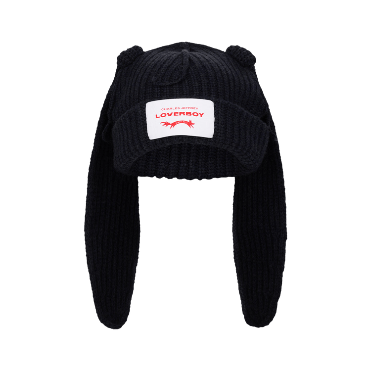 Charles Jeffrey Loverboy Chunky Rabbit Beanie 'Black'