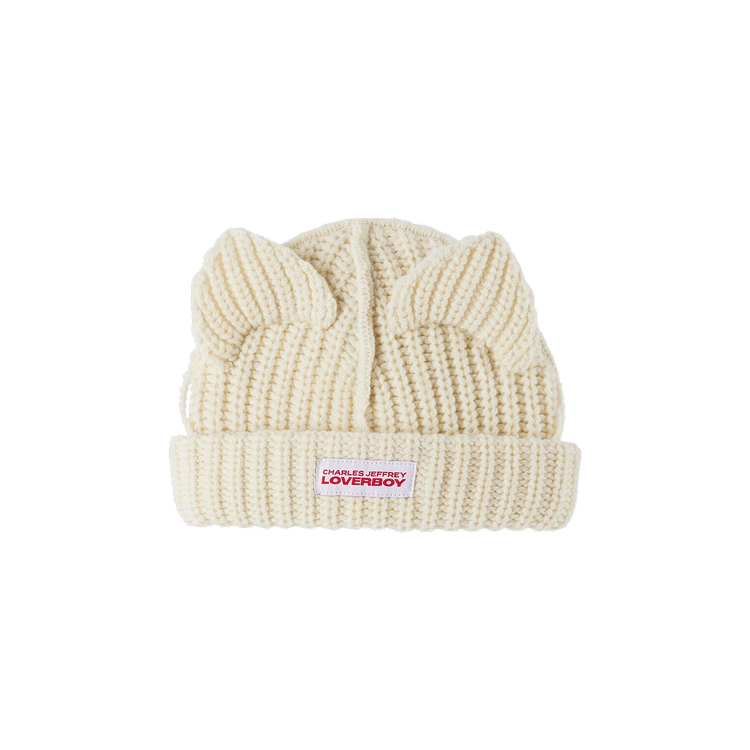 Charles Jeffrey Loverboy Baby Chunky Ears Beanie 'Ecru'