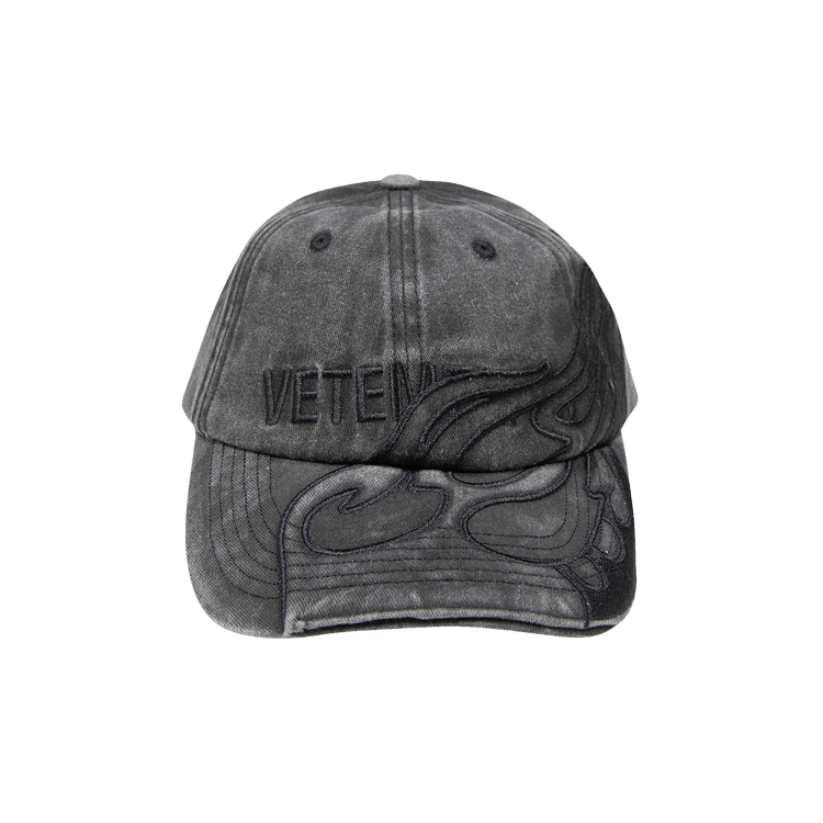 Vetements Flame Logo Cap 'Washed Black'