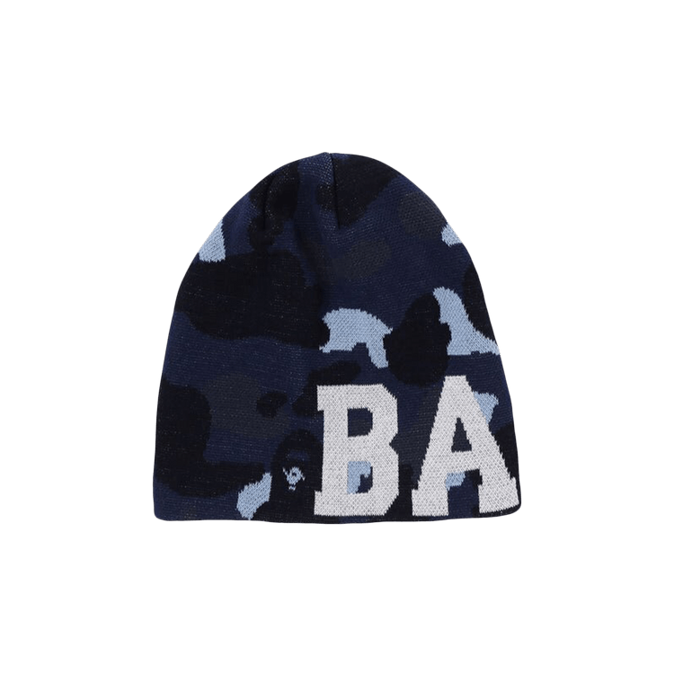BAPE Color Camo Knit Cap 'Navy'