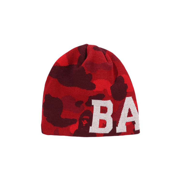 BAPE Color Camo Knit Cap 'Red'