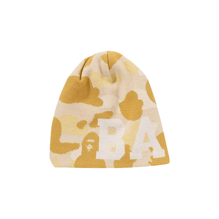 BAPE Color Camo Knit Cap 'Yellow'