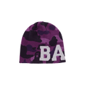 BAPE Color Camo Knit Cap 'Purple'