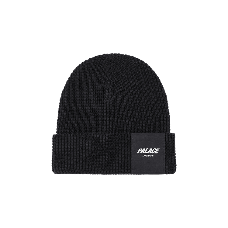 Palace London Waffle Beanie 'Black'
