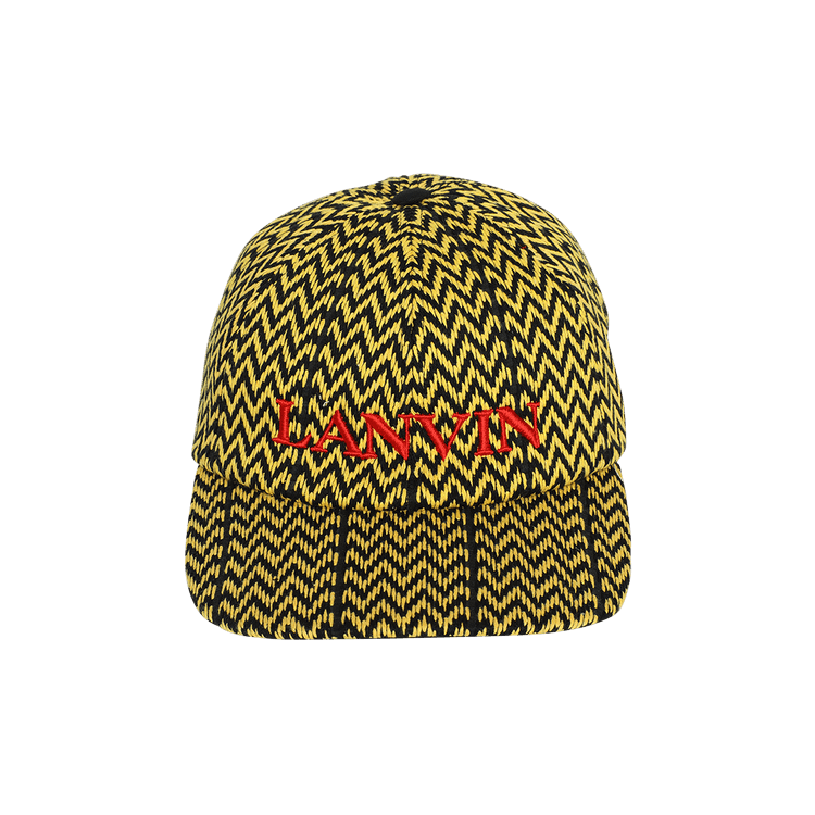 Lanvin Curb Baseball Cap 'Black/Yellow'