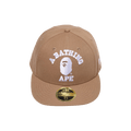 BAPE College New Era 59FIFTY Low Profile Cap 'Beige'