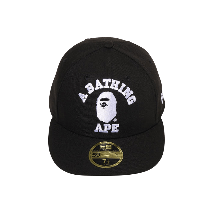 BAPE College New Era 59FIFTY Low Profile Cap 'Black'