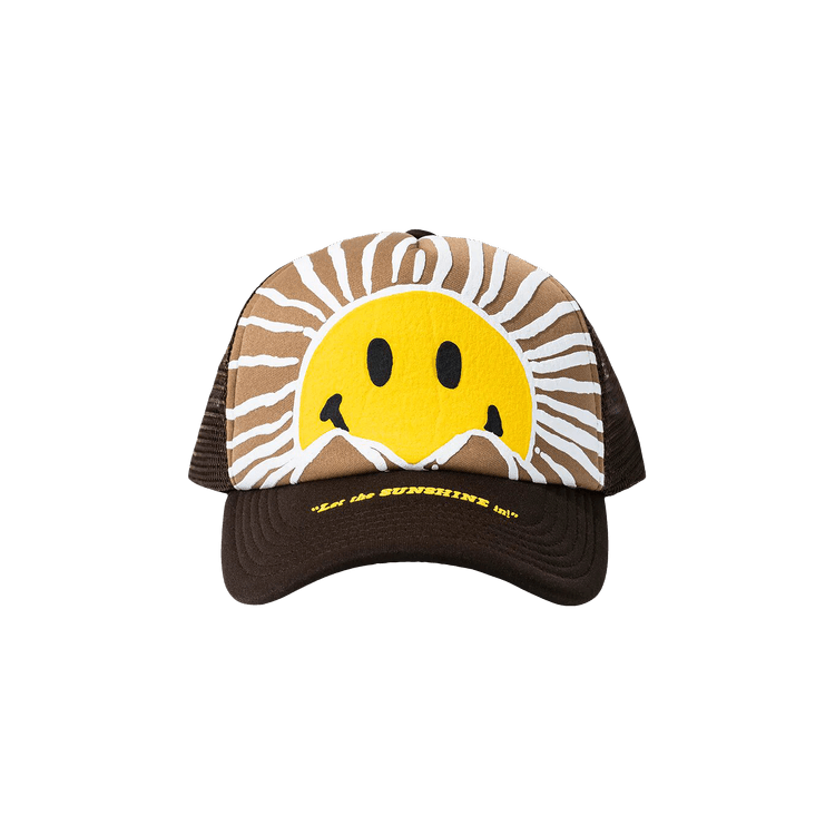 Market Smiley Sunrise Trucker Hat 'Acorn'