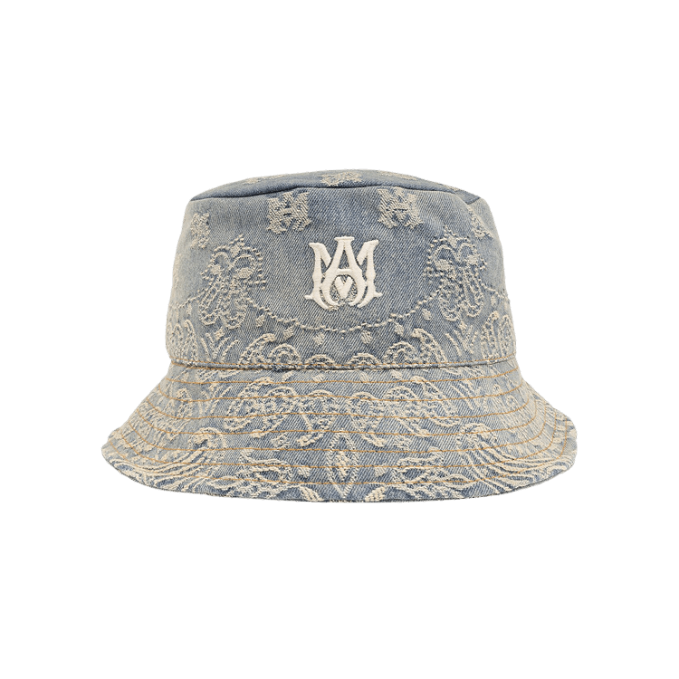 Amiri Bandana Jacquard Bucket Hat 'Indigo'
