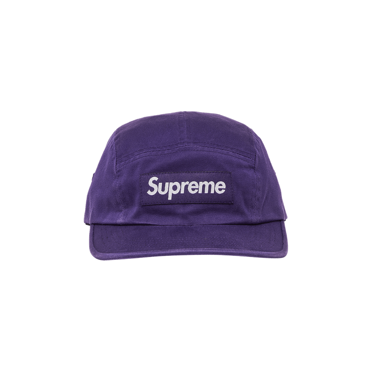 Supreme Washed Chino Twill Camp Cap 'Purple'