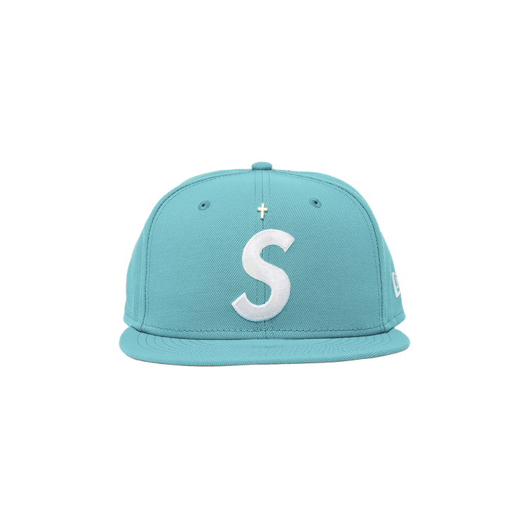 Supreme Gold Cross S Logo New Era 'Teal'