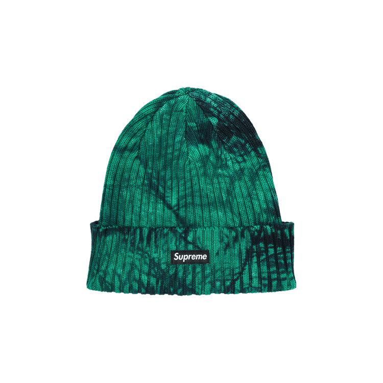 Supreme Overdyed Beanie 'Splatter Green'